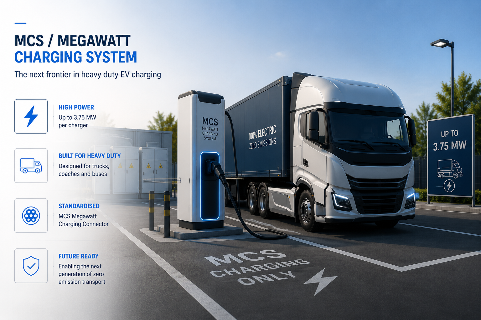 MCS megawatt charging infrastructure